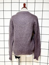 画像2: Italy製 花模様 モヘア レトロ ヨーロッパ古着 ヴィンテージニットカーディガン (2)