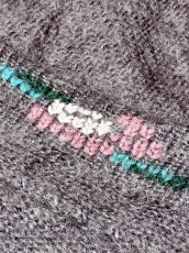 画像9: Italy製 花模様 モヘア レトロ ヨーロッパ古着 ヴィンテージニットカーディガン (9)