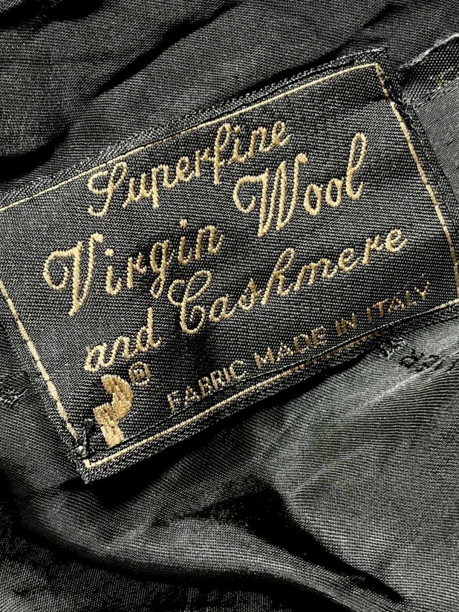 画像13: フランス製 FRANCE パッチワーク調 マルチプリント ウール レトロ ヨーロッパ古着 ヴィンテージコート (13)