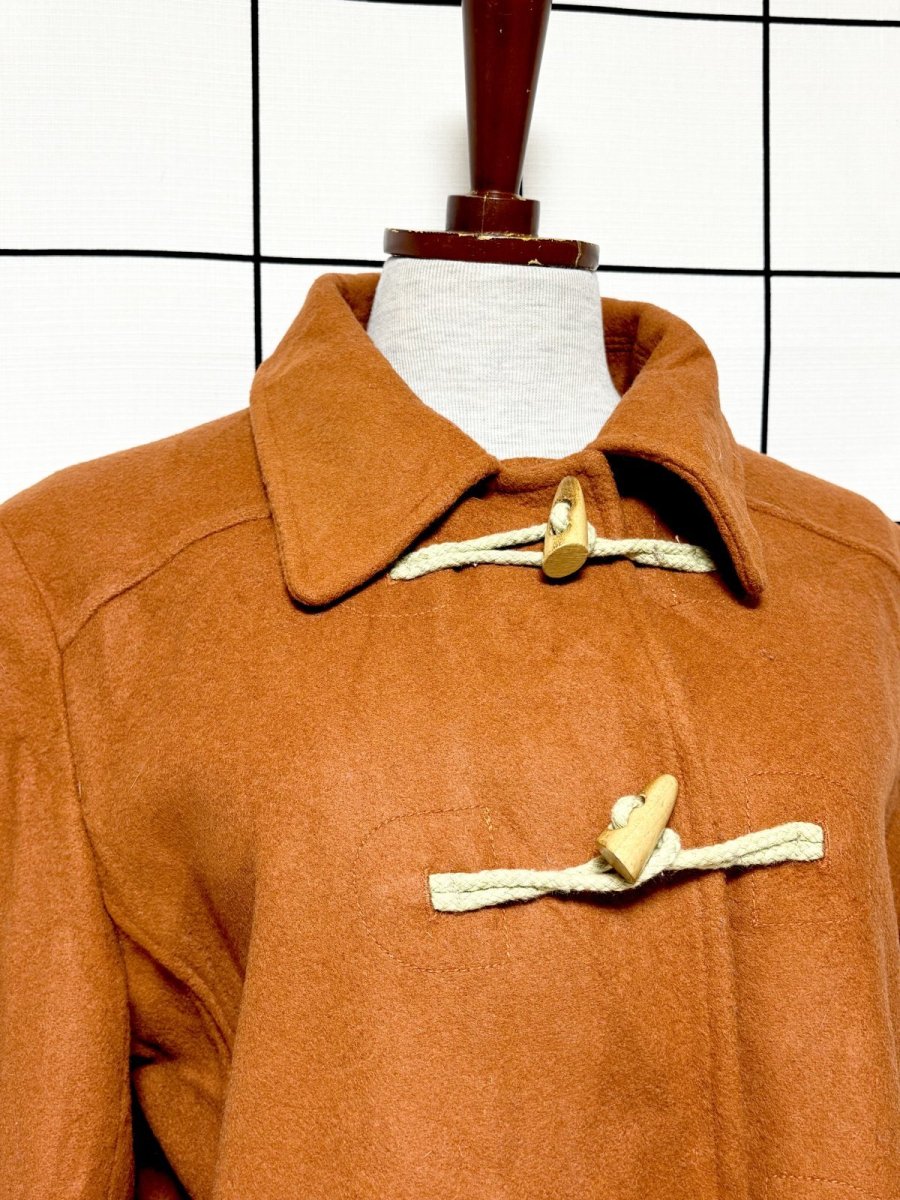 画像5: トグルボタン ウール レトロ Guatemala 古着 ヴィンテージコート (5)