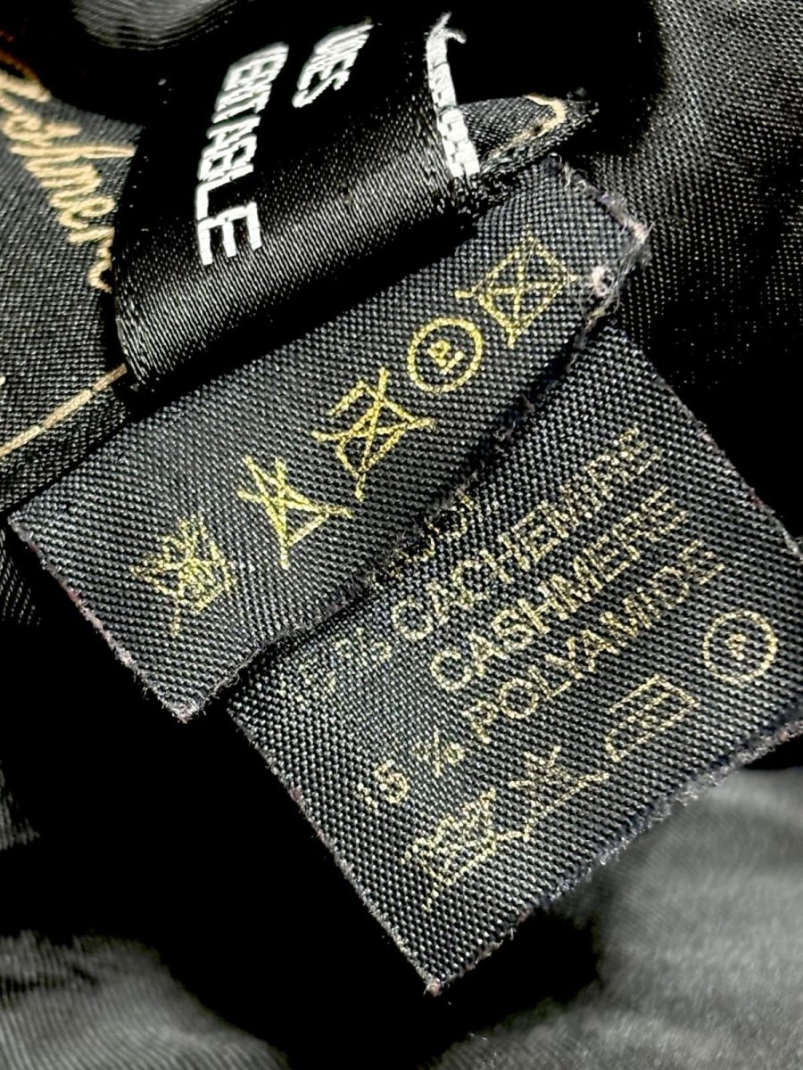 画像14: フランス製 FRANCE パッチワーク調 マルチプリント ウール レトロ ヨーロッパ古着 ヴィンテージコート (14)