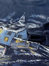 画像10: バックプリントもあり ハウス柄 ネイビー ハイネック レトロ USA古着 ヴィンテージスウェット (10)