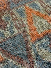 画像9: Italy製 三角柄 レトロ ヨーロッパ古着 ヴィンテージニットカーディガン (9)