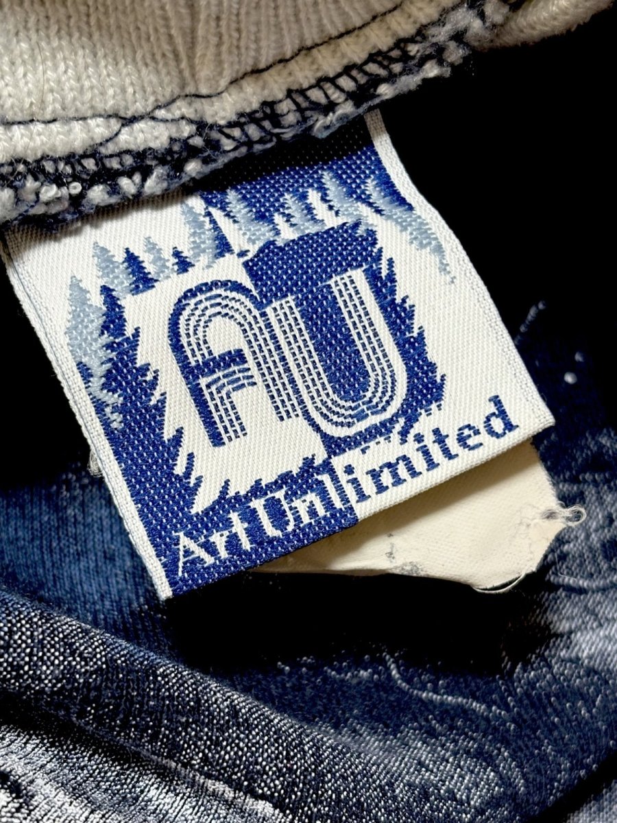 画像19: バックプリントもあり ハウス柄 ネイビー ハイネック レトロ USA古着 ヴィンテージスウェット (19)