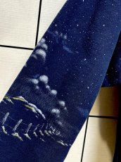 画像8: バックプリントもあり ハウス柄 ネイビー ハイネック レトロ USA古着 ヴィンテージスウェット (8)