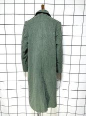 画像2: ポンポンリボン付 フランス ウール ヨーロッパ古着 ヴィンテージロングコート (2)