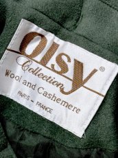 画像13: ポンポンリボン付 フランス ウール ヨーロッパ古着 ヴィンテージロングコート (13)