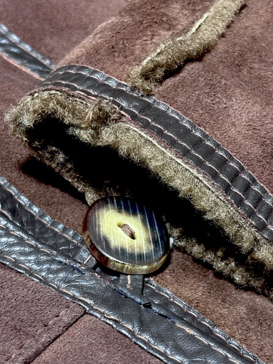 画像12: カナダ製 CANADA ムートン ボア レザー ブラウン 古着 ヴィンテージコート (12)