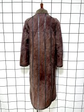 画像2: カナダ製 CANADA ムートン ボア レザー ブラウン 古着 ヴィンテージコート (2)