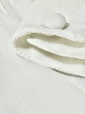 画像13: リボンタイ付  ホワイト クラシカル レトロ USA古着 ヴィンテージブラウス (13)