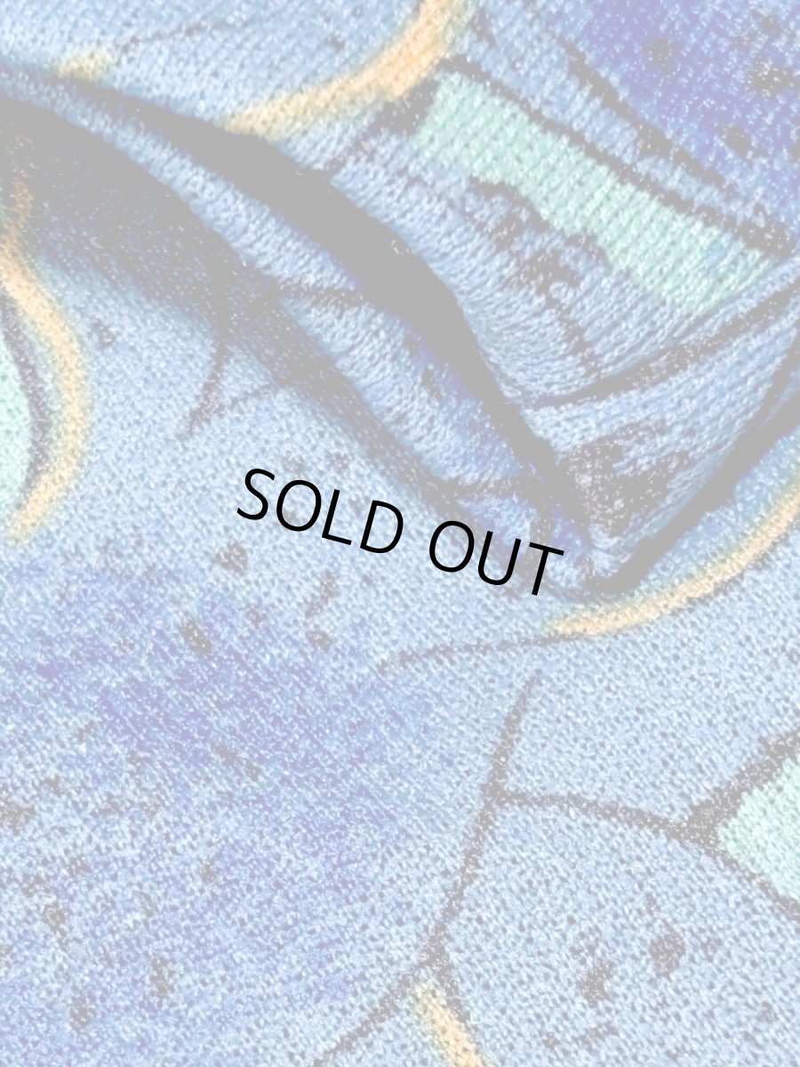 画像13: フランス製 FRANCE 花柄 リボンタイ付 レトロ ヨーロッパ古着 ヴィンテージワンピース (13)