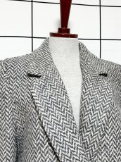 画像5: モノトーン ウール レトロ USA古着 ヴィンテージコート (5)