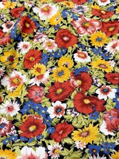 画像7: 総花柄 ウエストゴム レトロ ヨーロッパ古着 ヴィンテージスカート (7)