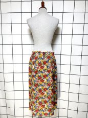 画像5: 総花柄 ウエストゴム レトロ ヨーロッパ古着 ヴィンテージスカート (5)