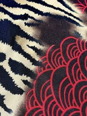 画像8: レオパード 花柄 ウエストゴム レトロ USA古着 ヴィンテージスカート (8)