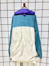 画像2: ウールリッチ WOOLRICH フード付 マルチウカラー ジップアップ USA古着 ジャンパー ウィンテージブルゾンジャケット (2)