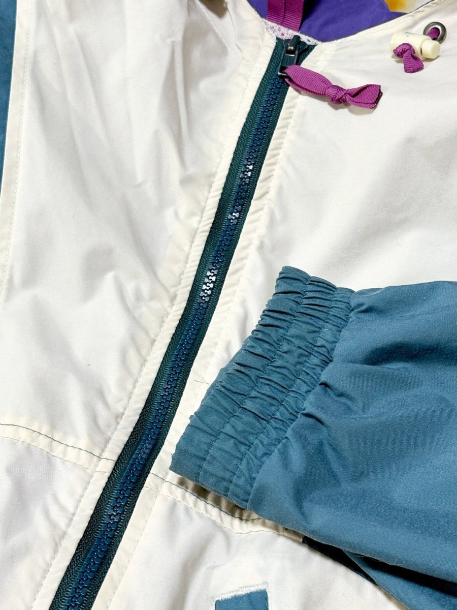 画像13: ウールリッチ WOOLRICH フード付 マルチウカラー ジップアップ USA古着 ジャンパー ウィンテージブルゾンジャケット (13)