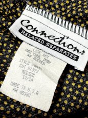 画像10: ドット柄 バックウエストゴム レトロ USA古着 ヴィンテージロングパンツ (10)