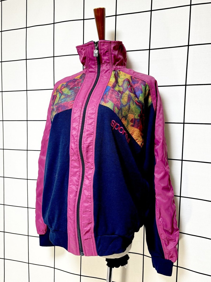 画像10: イタリア製 Italy ジップアップ レトロ ヨーロッパ古着 ジャンパー ブルゾン ヴィンテージトラックジャケット (10)