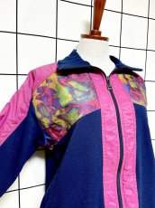 画像7: イタリア製 Italy ジップアップ レトロ ヨーロッパ古着 ジャンパー ブルゾン ヴィンテージトラックジャケット (7)