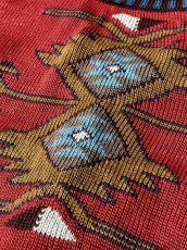 画像9: チマヨ柄 ネイティブ感 フォークロア レトロ USA古着 ヴィンテージカーディガン (9)