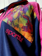 画像9: イタリア製 Italy ジップアップ レトロ ヨーロッパ古着 ジャンパー ブルゾン ヴィンテージトラックジャケット (9)