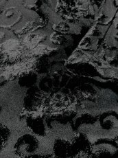 画像12: ベロア切り替え ブラック 花織り フォーマルやパーティーシーンなどにもおすすめ レトロ USA古着 マキシ丈 ヴィンテージロングドレス (12)