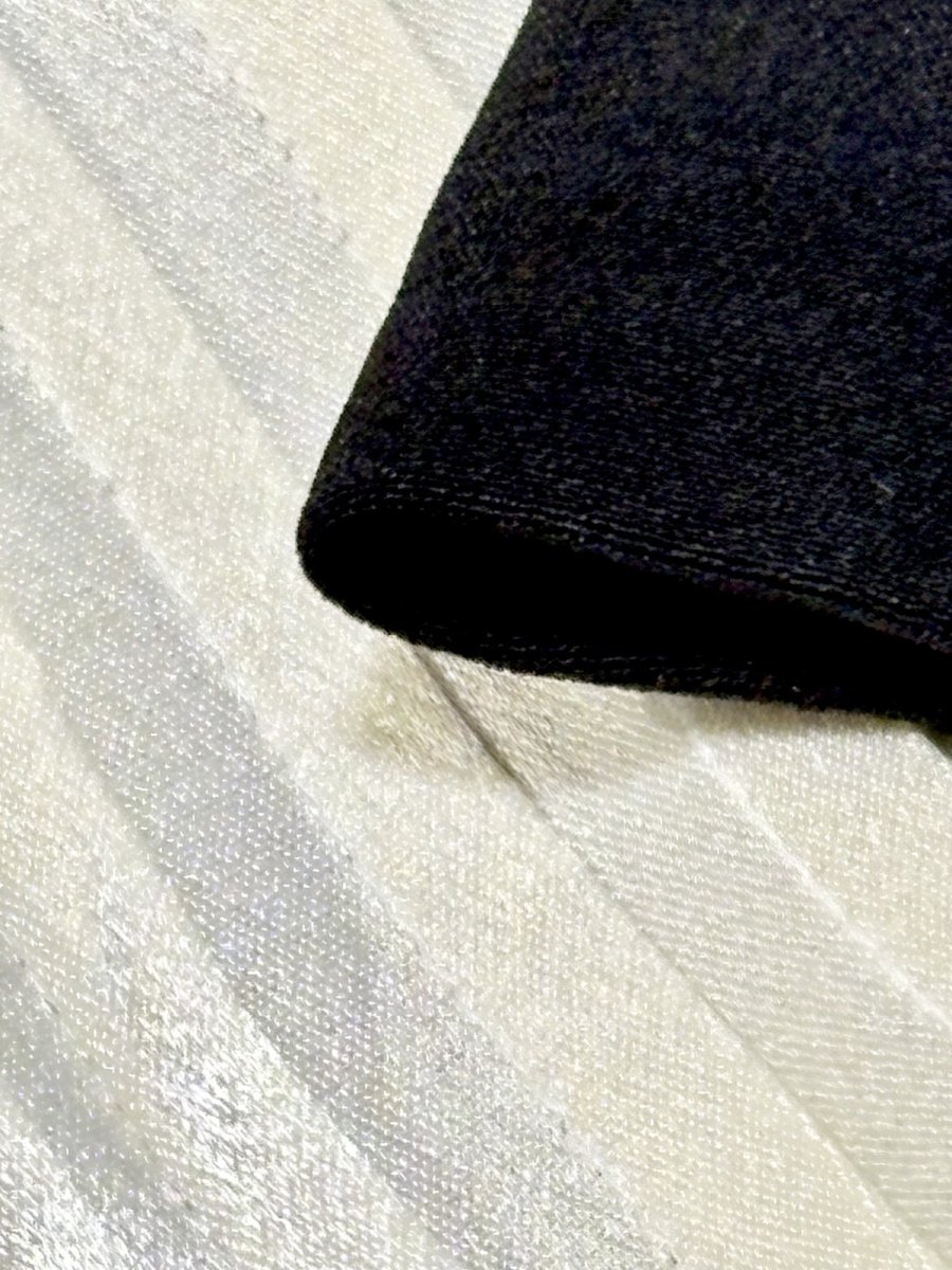 画像11: フロントタック 首元リボン ブラック オフホワイト レトロ USA古着 ヴィンテージワンピース (11)