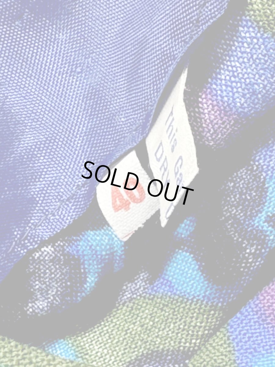 画像13: レトロ ポップサイケ 花柄 前開き レトロ ヨーロッパ古着 ヴィンテージワンピース (13)