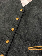 画像5: ギリシャ製 Greece 無地 レトロ ヨーロッパ古着 ヴィンテージベスト (5)