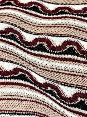 画像9: 斜めストライプ柄 タートルネック レトロ USA古着 長袖 シャツ ヴィンテージトップス (9)