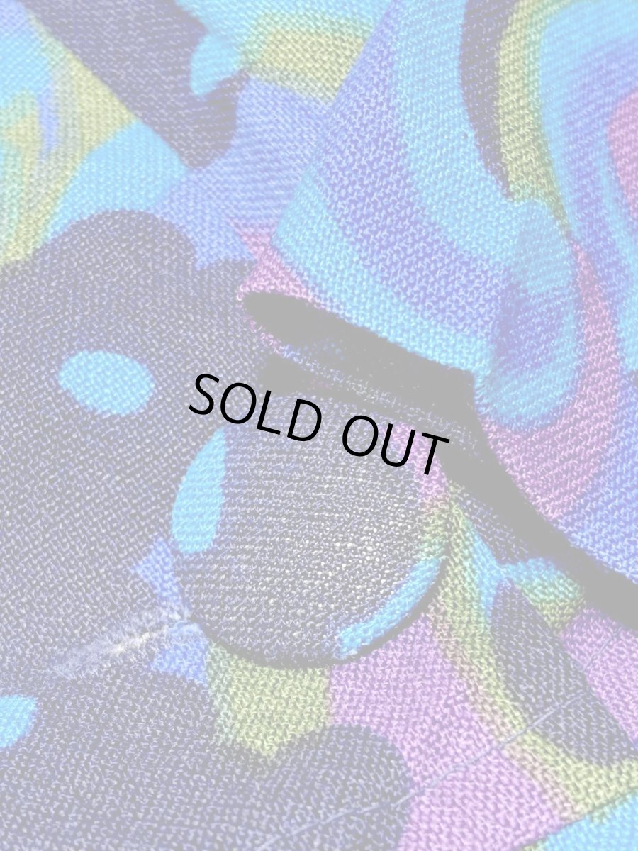 画像12: レトロ ポップサイケ 花柄 前開き レトロ ヨーロッパ古着 ヴィンテージワンピース (12)