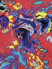 画像12: ダブル襟 花柄 レトロ USA古着 ヴィンテージワンピース (12)