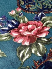 画像13: レース襟 花柄 グリーン レイヤード調 バックリボン レトロ USA古着 ヴィンテージワンピース (13)