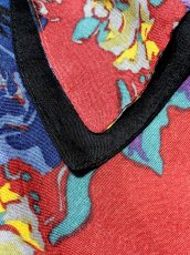 画像14: ダブル襟 花柄 レトロ USA古着 ヴィンテージワンピース (14)