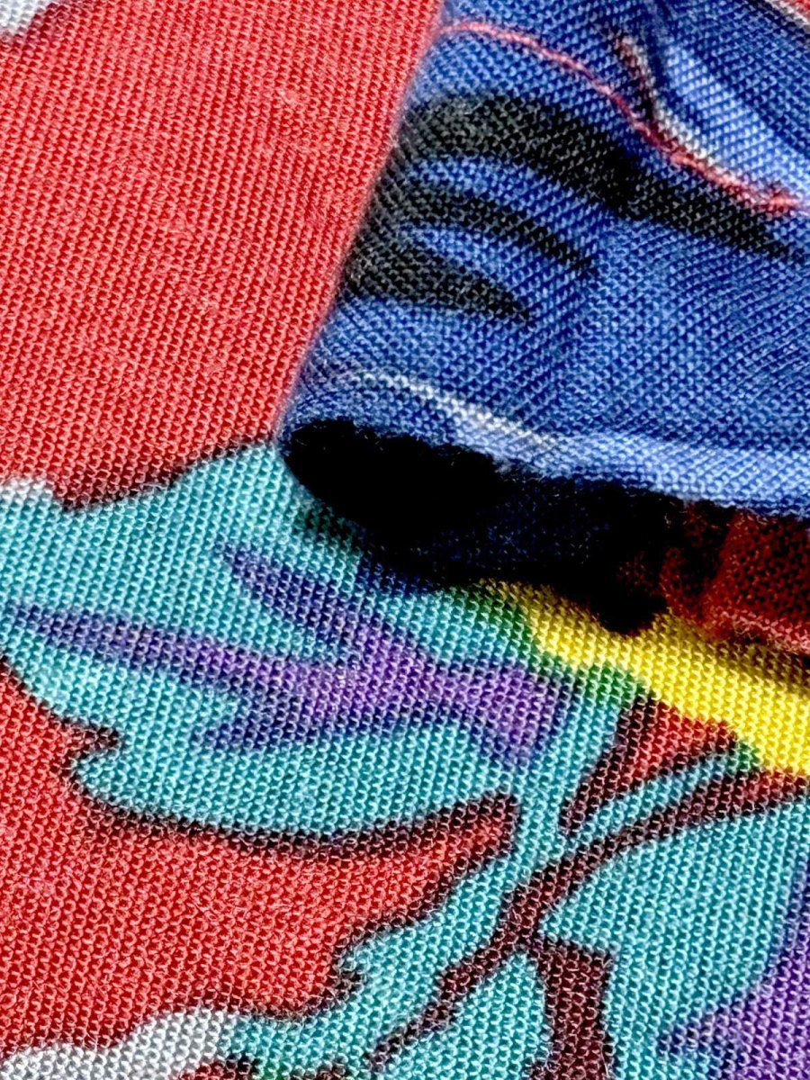 画像13: ダブル襟 花柄 レトロ USA古着 ヴィンテージワンピース (13)