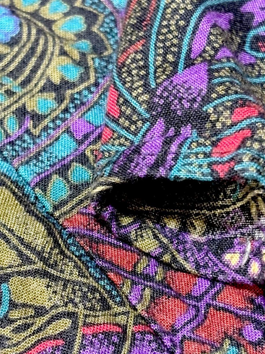 画像9: ペイズリー 総柄 ウエストゴム レトロ USA古着 ヴィンテージスカート (9)