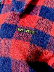 画像8: チェック柄 ジップアップ レトロ ヨーロッパ古着 ジャンパー ヴィンテージブルゾンジャケット (8)