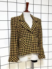 画像3: 千鳥格子柄 レトロ USA古着 ヴィンテージジャケット (3)