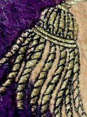 画像11: イタリア製 Italy ハットやブーツ模様編み モヘア レトロ ヨーロッパ古着 ヴィンテージニットカーディガン (11)