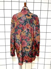 画像2: 花柄 レトロ USA古着 薄手 ヴィンテージジャケット (2)