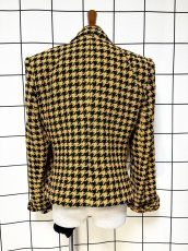 画像2: 千鳥格子柄 レトロ USA古着 ヴィンテージジャケット (2)