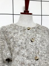 画像5: 優しい配色 モヘア レトロ USA古着 ヴィンテージニットカーディガン (5)