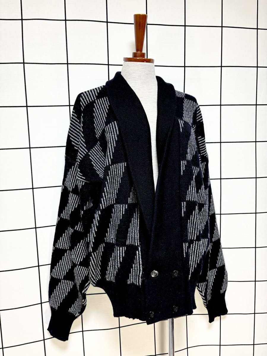 画像3: モノトーン USA古着 ヴィンテージニットカーディガン (3)