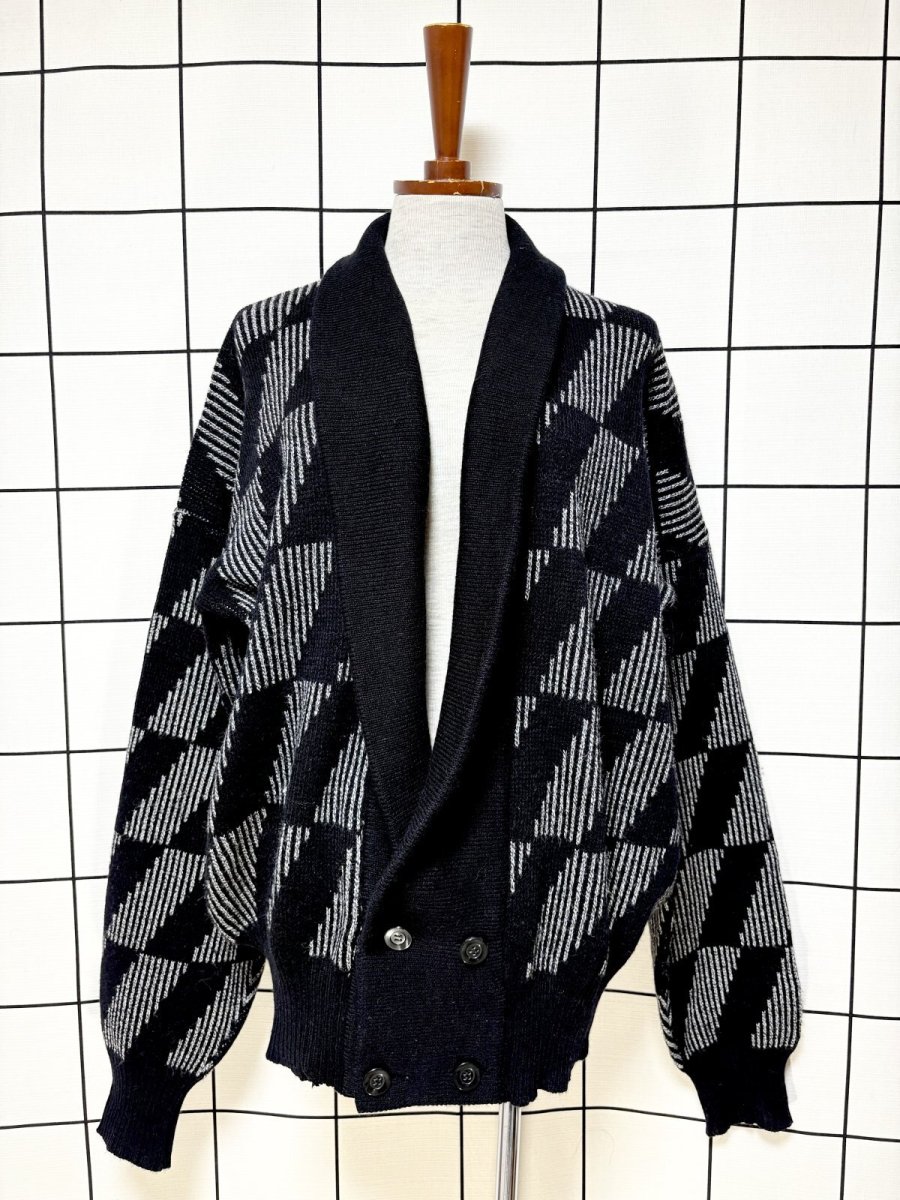 画像1: モノトーン USA古着 ヴィンテージニットカーディガン (1)