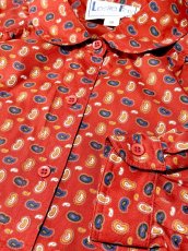 画像11: 小さなペイズリーモチーフ 前開き レトロ USA古着 ヴィンテージワンピース (11)