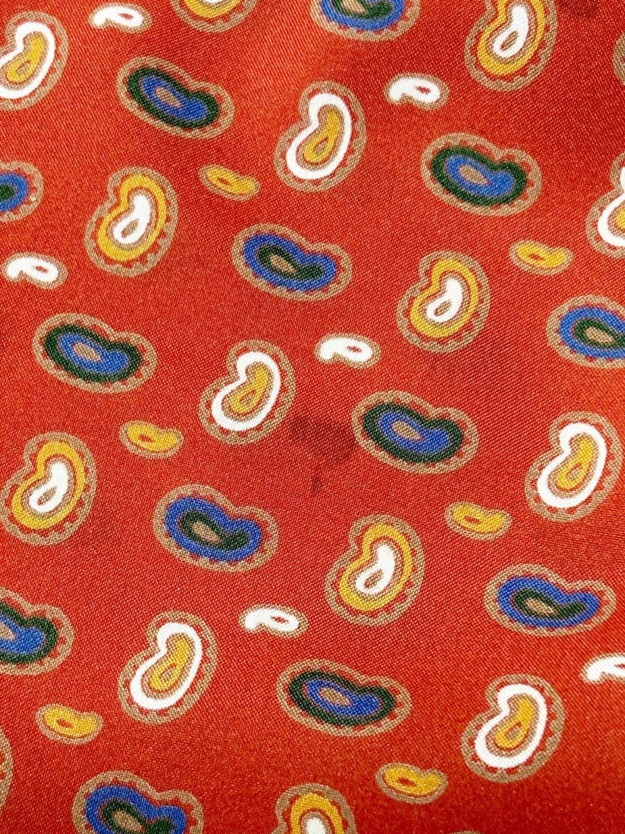 画像14: 小さなペイズリーモチーフ 前開き レトロ USA古着 ヴィンテージワンピース (14)