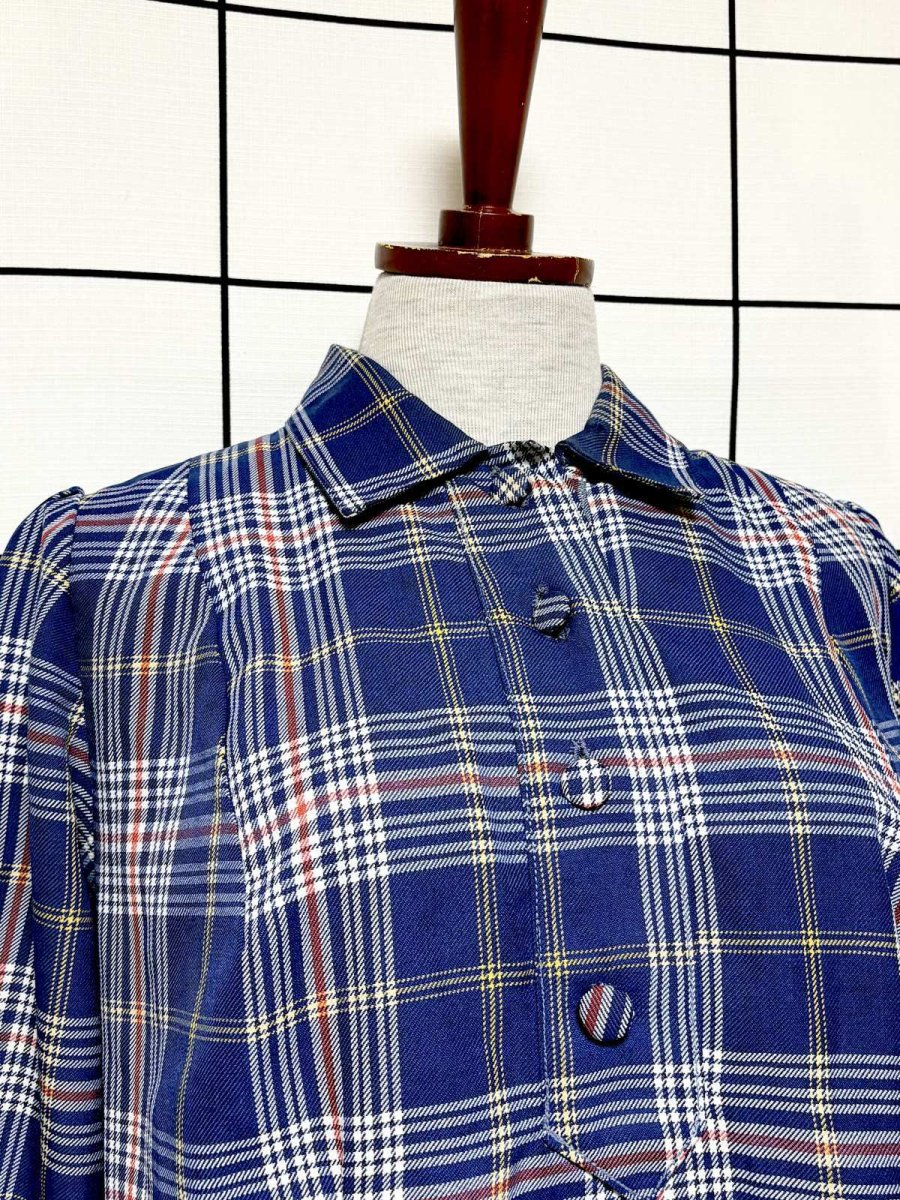 画像5: チェック レトロ USA古着 ヴィンテージワンピース (5)