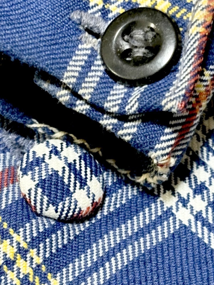 画像11: チェック レトロ USA古着 ヴィンテージワンピース (11)