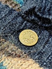 画像11: マルチカラー レトロ ヨーロッパ古着 ヴィンテージニットカーディガン (11)
